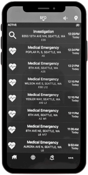 Example of PulsePoint Screen