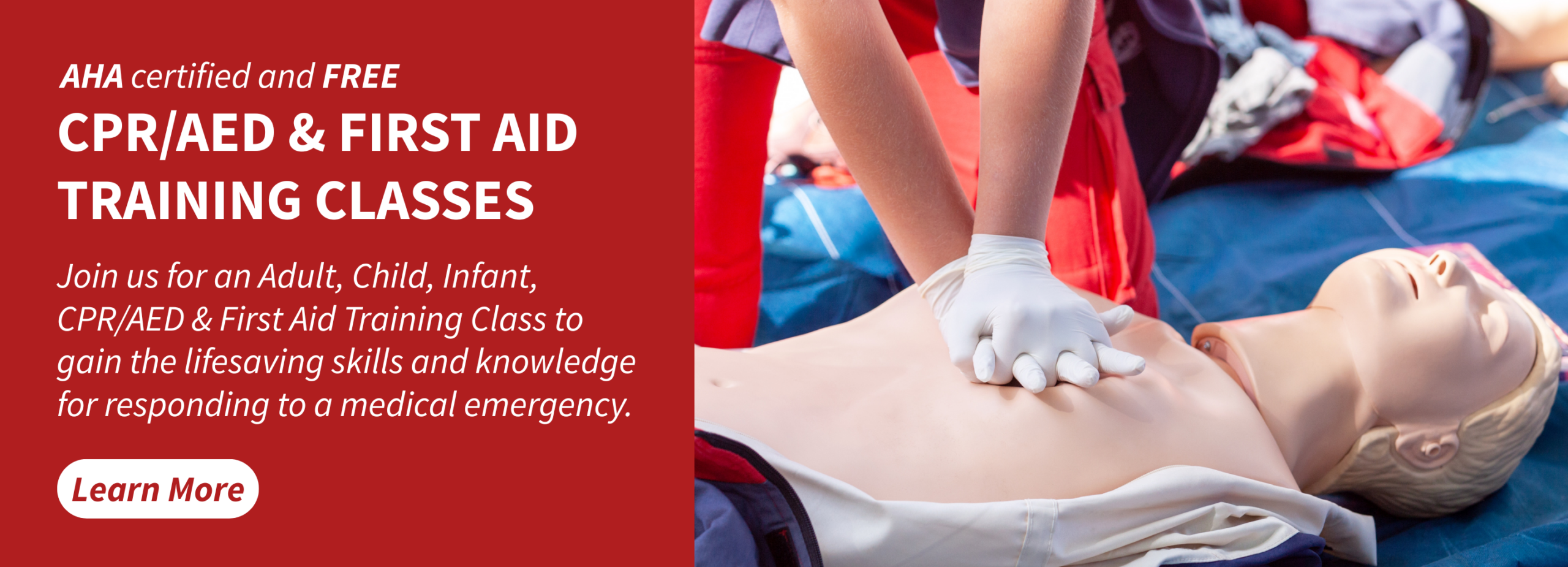 CPR/AED and First Aid Training Classes Promotion